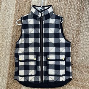 J.crew buffalo check vest--LIKE NEW
